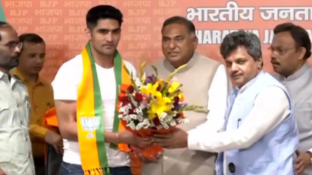 हरियाणा में मुक्केबाज विजेंदर सिंह शामिल हुए BJP में, कांग्रेस पार्टी के लिए साबित होगी बुरी खबर