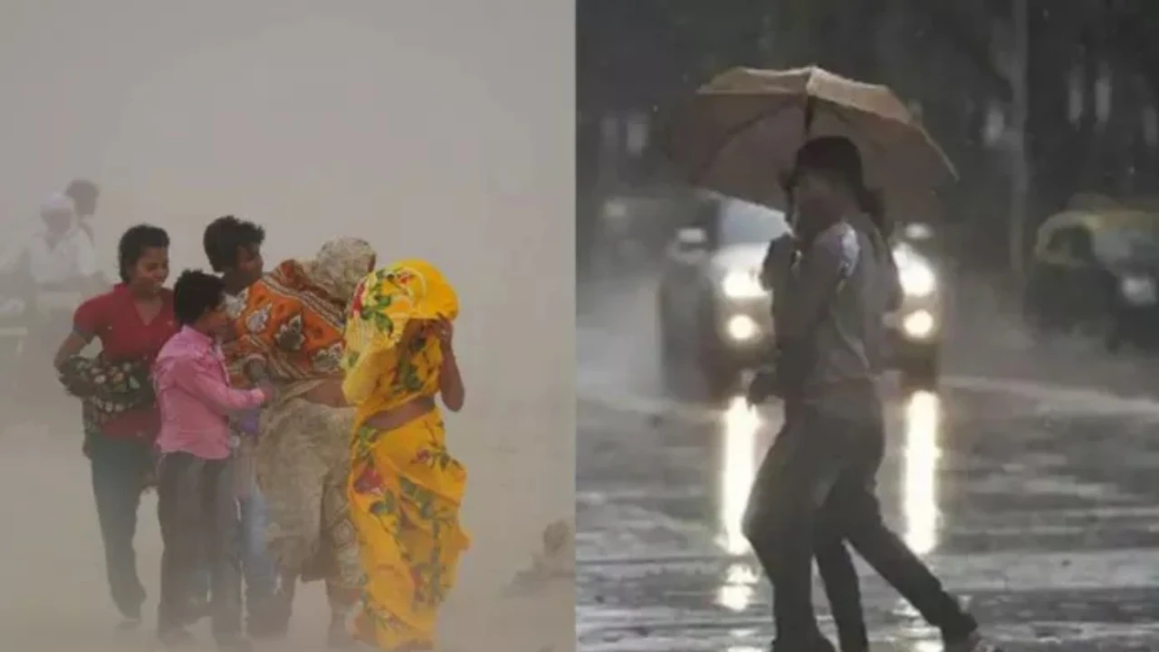 दिल्ली NCR में आई धूल भरी आंधी, IMD ने जताई बरसात की संभावना